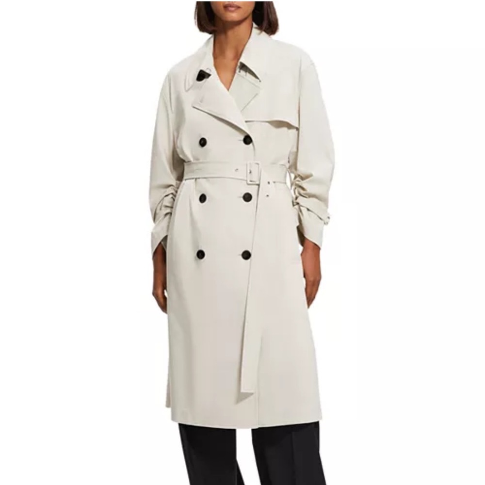 Theory Double Breasted Trench Coat